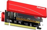 💾 адаптер ampcom m.2 nvme ssd на pci-e 4.0, карта pcie 4.0 x16 с алюминиевым корпусом, поддержка windows 7/8/10, совместимость 2280 логотип