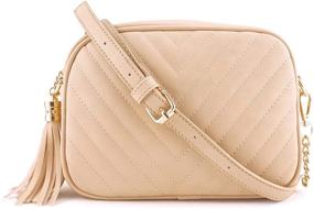 img 3 attached to Classic Crossbody Handbags & Wallets with Tassel Zipper for Women – Simple and Stylish