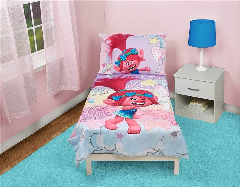 Trolls Time 4 Piece Toddler Bedding Reseñas y calificaciones | Revain