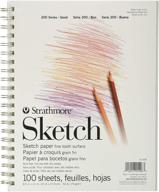 📓 strathmore 100-sheet sketch pad, 8.875 by 11 inches, 8.5x11 inches logo