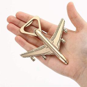 img 1 attached to ✈️ Set of 12 Airplane Bottle Openers in Gift Box – Perfect Baby Shower Return Gifts, Travel-themed Beer Opener Party Favors, Ideal for Wedding & Birthday Decorations