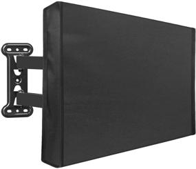 img 4 attached to 📺 Waterproof Outdoor TV Cover for 53-55 inch TVs by Mounting Dream – Full Bottom Cover, Weatherproof TV Screen Protector for Outside TVs with Scratch Resistant Interior and Remote Control Pocket