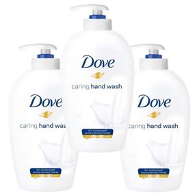 img 2 attached to Dove Beauty Cream Caring Hand Wash Original - Get a Pack of 3 (8.45oz/250ml) for Nourished Hands!