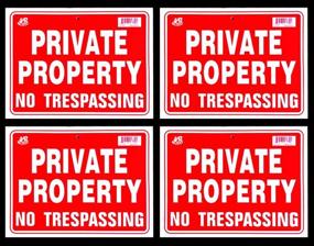 img 1 attached to 🚧 Inch Private Property Trespassing Sign