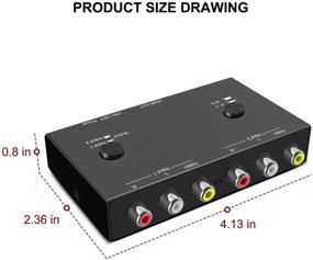 img 1 attached to 🔌 Enhanced 1080P 2-Way RCA to HDMI Converter Adapter for PC, Xbox, PS2, PS3, N64, SNES, WII, VHS, Camera, DVD - Supports 4:3/16:9 Aspect Ratio