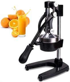 img 4 attached to 🍊 Commercial Manual Citrus Juicer Press - Switol Black, Orange and Lemon Juice Squeezer Extractor