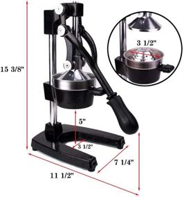 img 3 attached to 🍊 Commercial Manual Citrus Juicer Press - Switol Black, Orange and Lemon Juice Squeezer Extractor