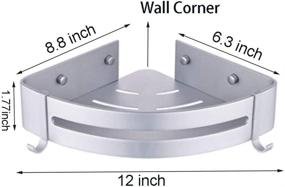 img 3 attached to Removable Bathroom Adhesive Drilling Organizer