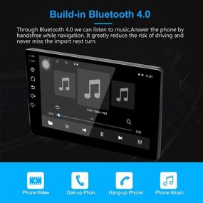 img 2 attached to 🚗 LEXXSON Android 10.1 Car Radio Stereo with 9-inch Touch Screen Navigation, High Definition 1024x600 Display, Bluetooth, USB Player, 2GB DDR3+16GB NAND Memory Flash