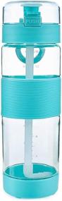 img 1 attached to 🥤 AiYlee 27oz Sports Water Bottle with Straw - BPA Free Tritan Plastic, Ideal for Daily Use and Sports