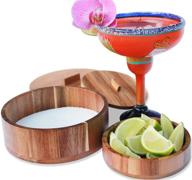 🍹 cocktail salt rimmer set - glass rimmer for margaritas - bar sugar rimmers for drinks - glass not included logo