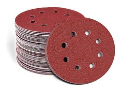 img 4 attached to 🪚 Fandeli 5 Inch Sanding Discs - Pack of 50, 80, 120, 220 Grit Sandpaper - Hook and Loop Assorted Grits Sanding Discs - Ideal for Orbital Sander - 8 Hole Sanding Discs