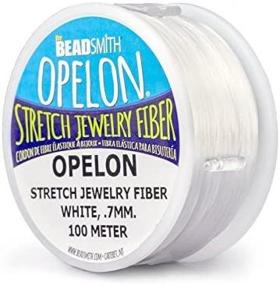 img 1 attached to 🔗 Opelon Elastic Beading Cord 0.7mm - 100 Meters