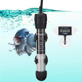 img 4 attached to 🐠 FREESEA Adjustable Thermostat Aquarium Fish Tank Heater: 50W, 100W, 300W with 2 Suction Cups & Thermometer - Ideal for Betta Tank, Saltwater Tank, Aquariums, Coral Tanks