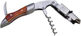 img 1 attached to 🍷 Wooden Le Creuset Waiter's Friend Corkscrew