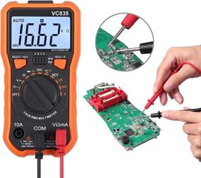 img 1 attached to 🔧 Proster 8233D Pro Digital Multimeter - 2000 Counts TRMS NCV AC DC Current Voltage Temperature Transistor (hFE) Diode Continuity Tester