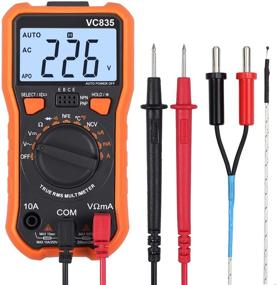 img 4 attached to 🔧 Proster 8233D Pro Digital Multimeter - 2000 Counts TRMS NCV AC DC Current Voltage Temperature Transistor (hFE) Diode Continuity Tester