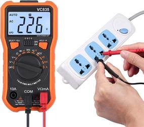 img 2 attached to 🔧 Proster 8233D Pro Digital Multimeter - 2000 Counts TRMS NCV AC DC Current Voltage Temperature Transistor (hFE) Diode Continuity Tester