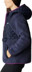 img 2 attached to Columbia Womens Fleece Hooded Pullover Women's Clothing