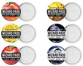 img 3 attached to KLEANCOLOR Wizard Pads Nail Polish Remover Pads - 6 Pack: Convenient and Efficient Nail Polish Removal Solution