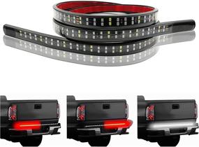 img 1 attached to 🚛 LivTee 60" LED Truck Tailgate Light Bar Strip - Super Bright Tail Brake Backup Reverse Turn Signal Running Lights for Pickup, Trailer, SUV, RV, Van, Car Towing Vehicle - Red/White