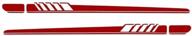 youngfly 2pcs car side body vinyl decal sticker racing long stripe decals graphics self-adhesive auto decoration, red logo