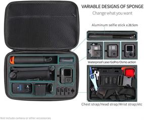 img 2 attached to 📷 Waterproof Carrying Case for GoPro Hero 9/8/7/6/5 Black - SUREWO Surface Compatible with DJI Osmo Action, AKASO, Campark, YI Action Camera (Large)