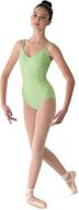 👗 mirella v-front camisole dance leotard for women with princess seam логотип