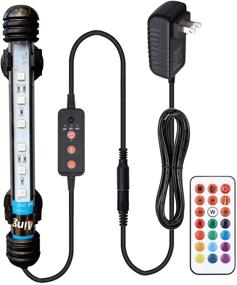 img 4 attached to 🐠 MingDak 24/7 RGB Submersible Aquarium Light for Fish Tank with Auto On/Off Day/Night Cycle, 3-Stage Timer for Precise Timing, 13 Customizable Colors, Adjustable Brightness, 6 LEDs - 7.5 Inch