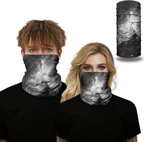 img 2 attached to Versatile 5-Pack Neck Gaiter Balaclava Bandanas: Ideal Face Cover Masks for Men and Women