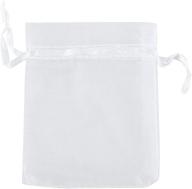 🛍️ 50pcs large sheer organza favor bags - ankirol 12 x 16 inch x-large white organza drawstring bags logo