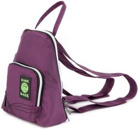 img 3 attached to 🎒 Dime Bags Club Kid Mini Hemp Backpack - Stylish and Functional with Secret Pocket (Plum)