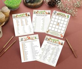 img 3 attached to 🌿 Lillian Rose Woodland Baby Shower Game Cards, Gender-Neutral, 5x7