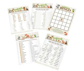 img 4 attached to 🌿 Lillian Rose Woodland Baby Shower Game Cards, Gender-Neutral, 5x7