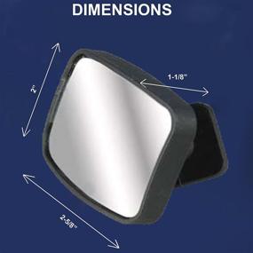 img 2 attached to 🔍 Enhanced Visibility: HD Metal Lens 360° Blind Spot Mirrors, Proudly Made in the USA!