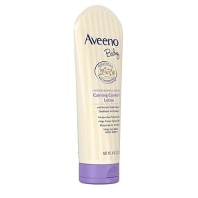 img 1 attached to 👶 Aveeno Baby Calming Comfort Moisturizing Lotion: Lavender, Vanilla, Natural Oatmeal, 8 fl. oz