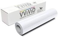 🎨 vvivid белый глянцевый deco65 винил для рукоделия - идеально подходит для проектов cricut, silhouette и cameo (ролик 7 футов x 11,8 дюйма) логотип