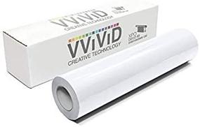 img 1 attached to 🎨 VViViD Белый глянцевый DECO65 винил для рукоделия - идеально подходит для проектов Cricut, Silhouette и Cameo (ролик 7 футов x 11,8 дюйма)