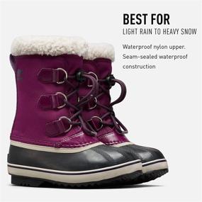 img 2 attached to 👞 Детские ботинки Sorel Youth Yoot Nylon: стильная обувь для мальчиков для активного отдыха на природе