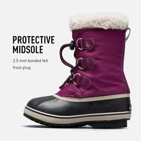 img 1 attached to 👞 Детские ботинки Sorel Youth Yoot Nylon: стильная обувь для мальчиков для активного отдыха на природе