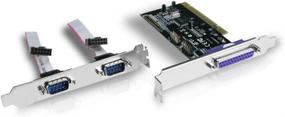 img 2 attached to 🔌 Enhance Connectivity with Vantec 2+1 Serial and Parallel PCI Host Card (Black)