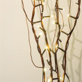 img 1 attached to 48LED Floor Vases Decorative Light String with Vanthylit Lighted Natural Willow Twig Branches for Christmas Wedding Party Home Holiday Decoration in Warm White Lights