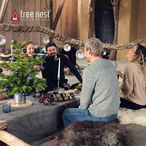 img 3 attached to 🎄 Tree Nest Christmas Tree Stand Base: Mini Tree Holder & Decorative Xmas Tree Decoration (Moonlight, Silver)