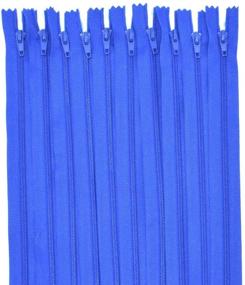 img 3 attached to Renashed 60Pcs 12Inch Blue Nylon Coil Zippers for Sewing Craft Tailoring – Crafter's Special