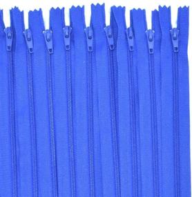 img 2 attached to Renashed 60Pcs 12Inch Blue Nylon Coil Zippers for Sewing Craft Tailoring – Crafter's Special