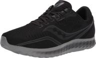 saucony s10551 35 kinvara women's athletic shoes - blackout running shoes logo