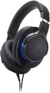 black audio-technica 🎧 ath-msr7bbk high-resolution over-ear headphones logo