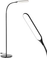 🔦 govee led floor lamp: adjustable gooseneck, dimmable modern reading lamp for various settings - living room, bedroom, piano, painting logo