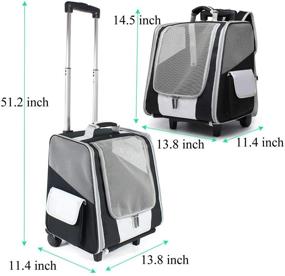 img 2 attached to 🐶 MY-PETS Pet Dog Backpack Carrier: Airline Approved, Hands-Free Mesh Ventilation Bag for Small Dogs, Cats, Hedgehog - Perfect for Walking, Hiking, Travel & Outdoor activities