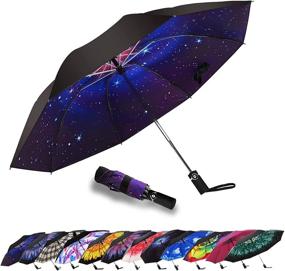 img 4 attached to Siepasa Compact Folding Umbrella - Windproof Design